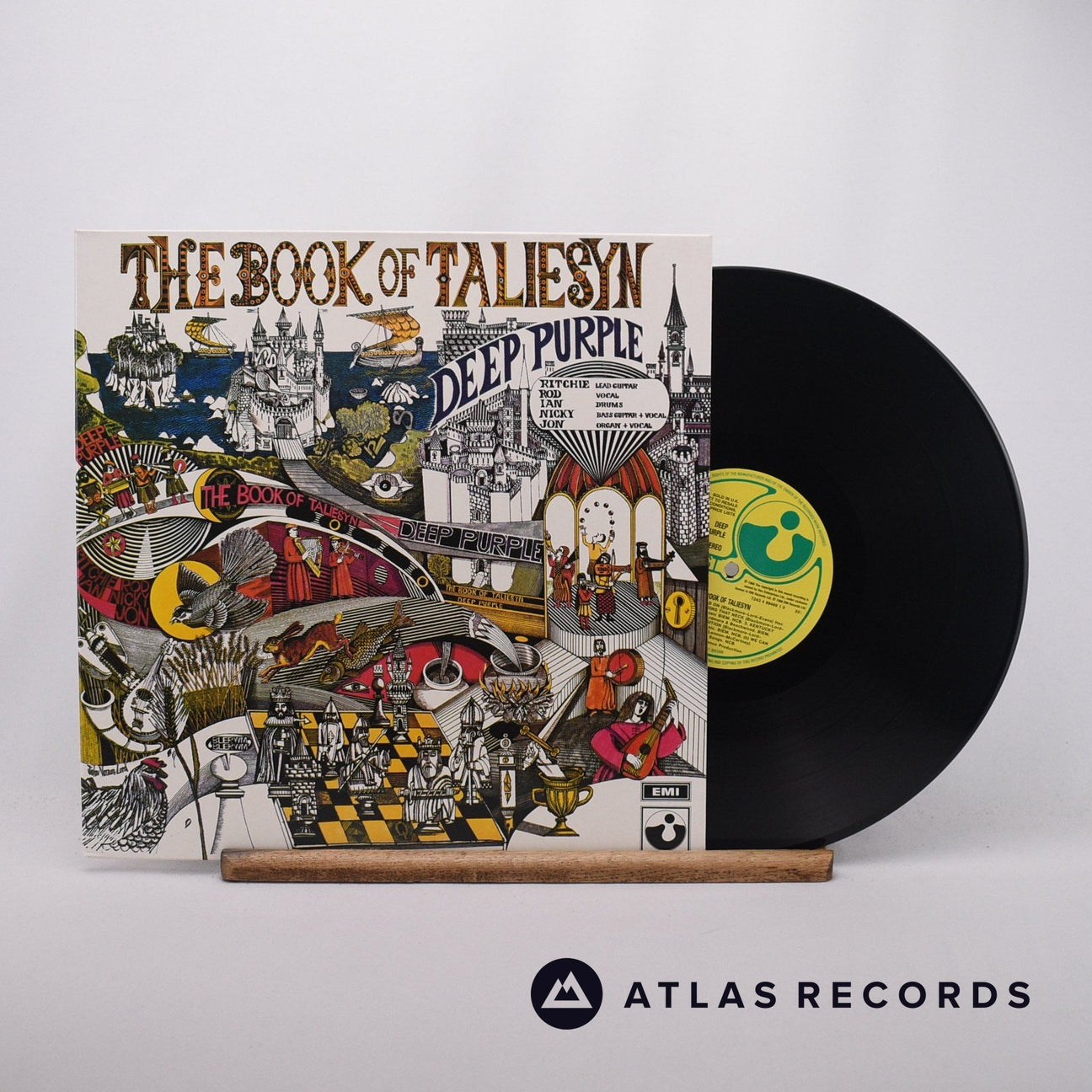 Deep Purple The Book Of Taliesyn LP Vinyl Record - Front Cover & Record