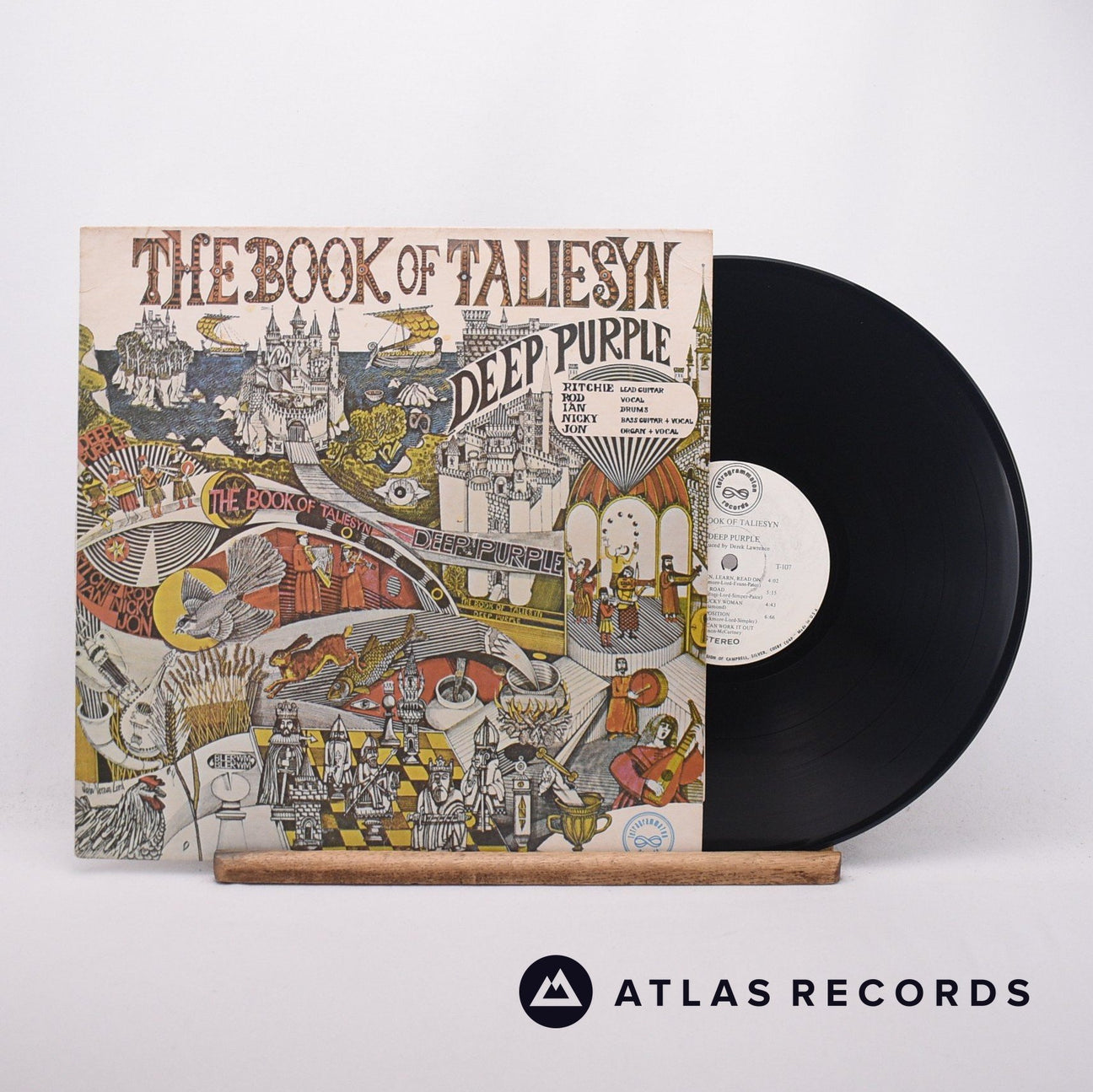 Deep Purple The Book Of Taliesyn LP Vinyl Record - Front Cover & Record