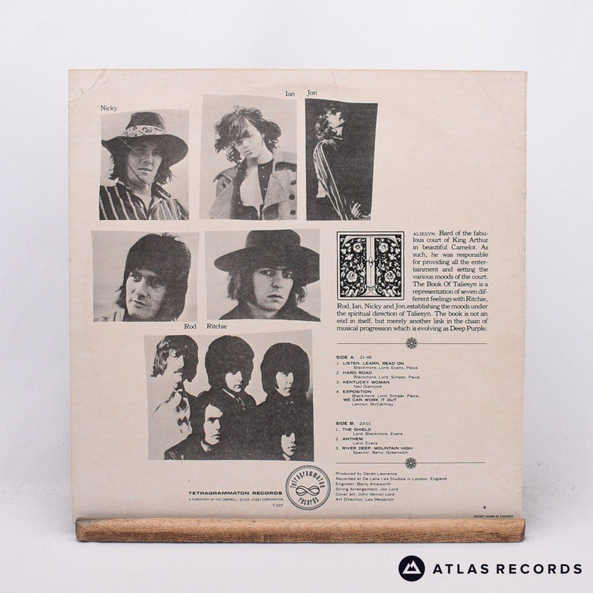 Deep Purple - The Book Of Taliesyn - LP Vinyl Record - VG+/VG+