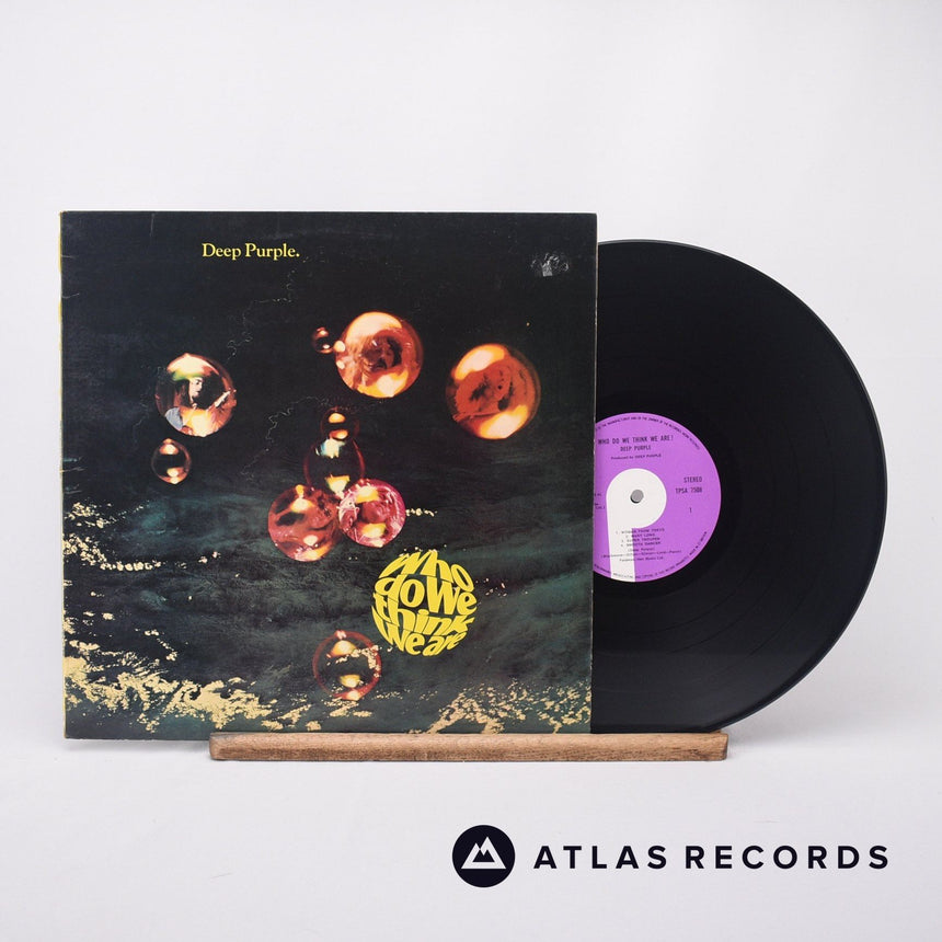 Deep Purple Who Do We Think We Are LP Vinyl Record - Front Cover & Record