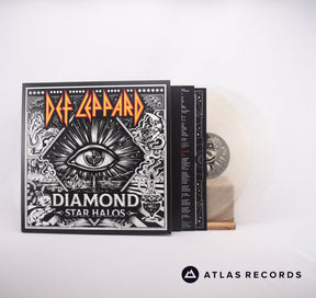 Def Leppard Diamond Star Halos 2 x LP Vinyl Record - Front Cover & Record