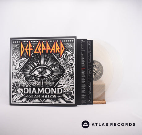 Def Leppard Diamond Star Halos 2 x LP Vinyl Record - Front Cover & Record
