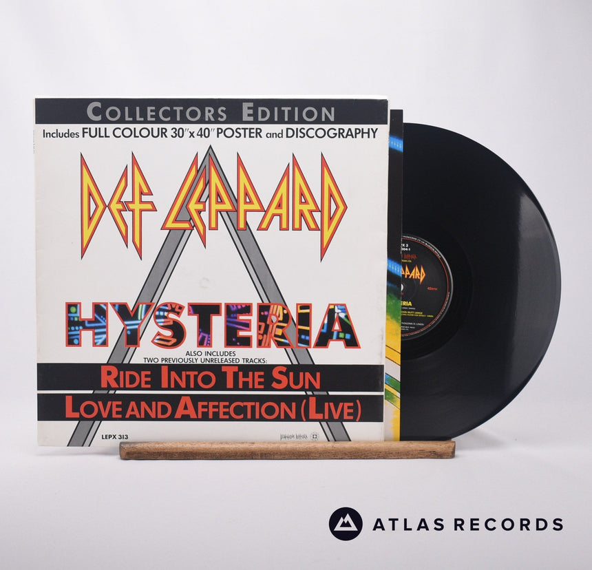 Def Leppard Hysteria 12" Vinyl Record - Front Cover & Record