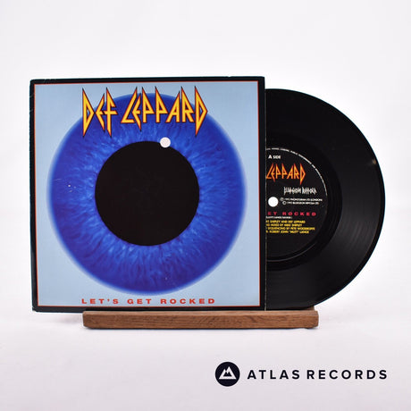 Def Leppard Let's Get Rocked 7" Vinyl Record - Front Cover & Record