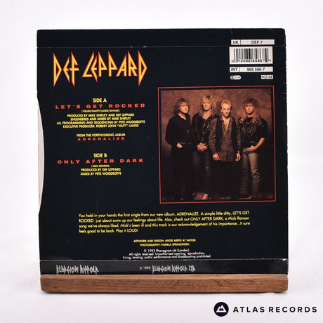 Def Leppard - Let's Get Rocked - 7" Vinyl Record - EX/EX