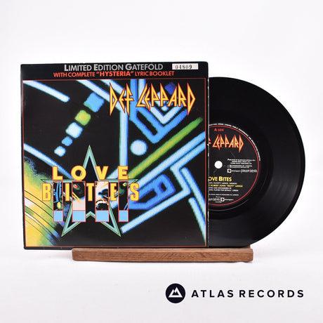 Def Leppard Love Bites 7" Vinyl Record - Front Cover & Record