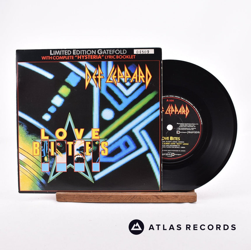 Def Leppard Love Bites 7" Vinyl Record - Front Cover & Record