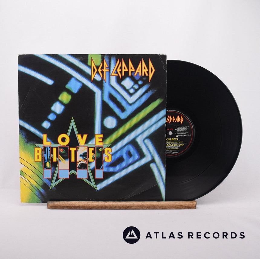 Def Leppard Love Bites 12" Vinyl Record - Front Cover & Record