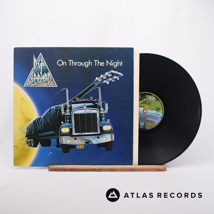 Def Leppard On Through The Night LP Vinyl Record - Front Cover & Record