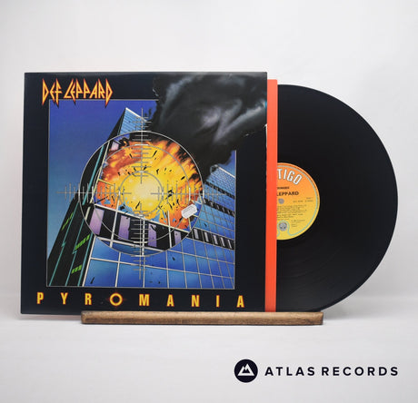 Def Leppard Pyromania LP Vinyl Record - Front Cover & Record