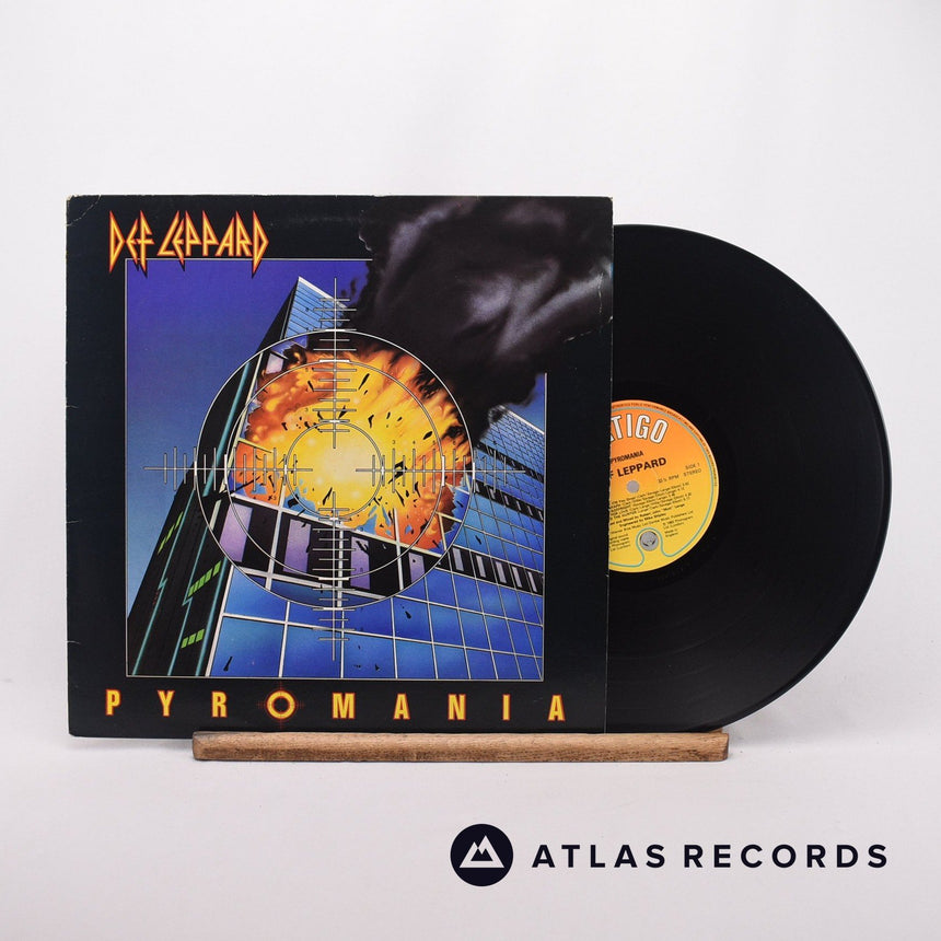 Def Leppard Pyromania LP Vinyl Record - Front Cover & Record