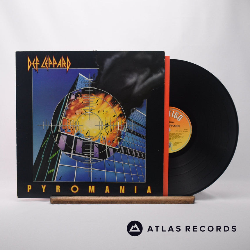 Def Leppard Pyromania LP Vinyl Record - Front Cover & Record