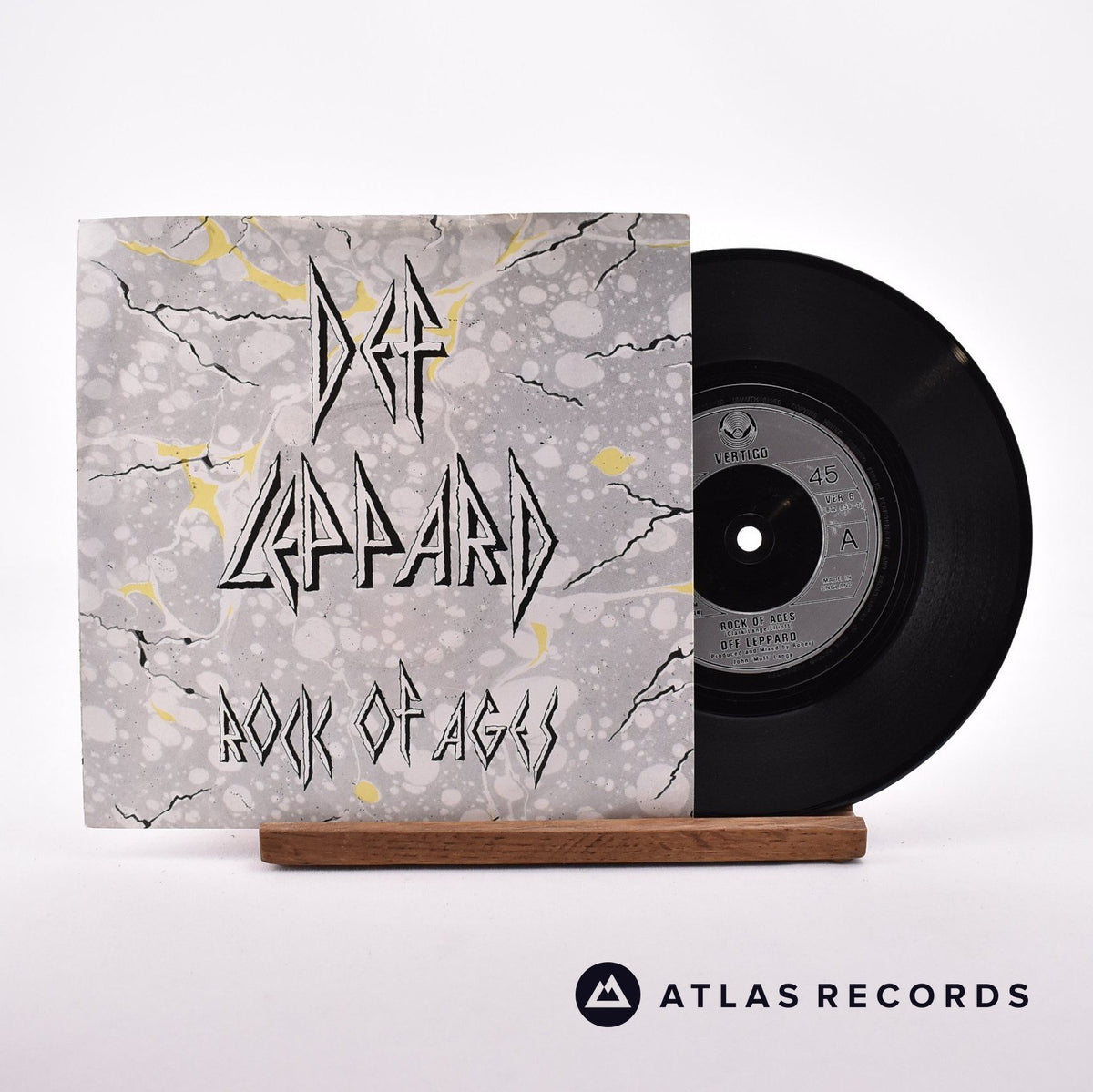 Def Leppard Rock Of Ages 7" Vinyl Record - Front Cover & Record