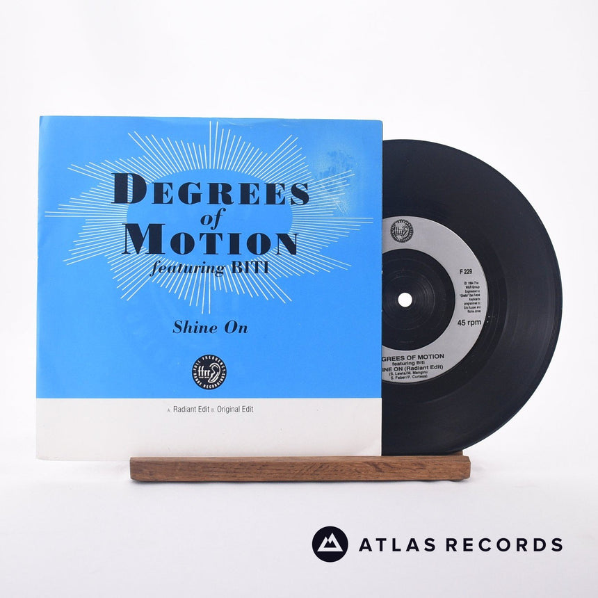 Degrees Of Motion Shine On 7" Vinyl Record - Front Cover & Record