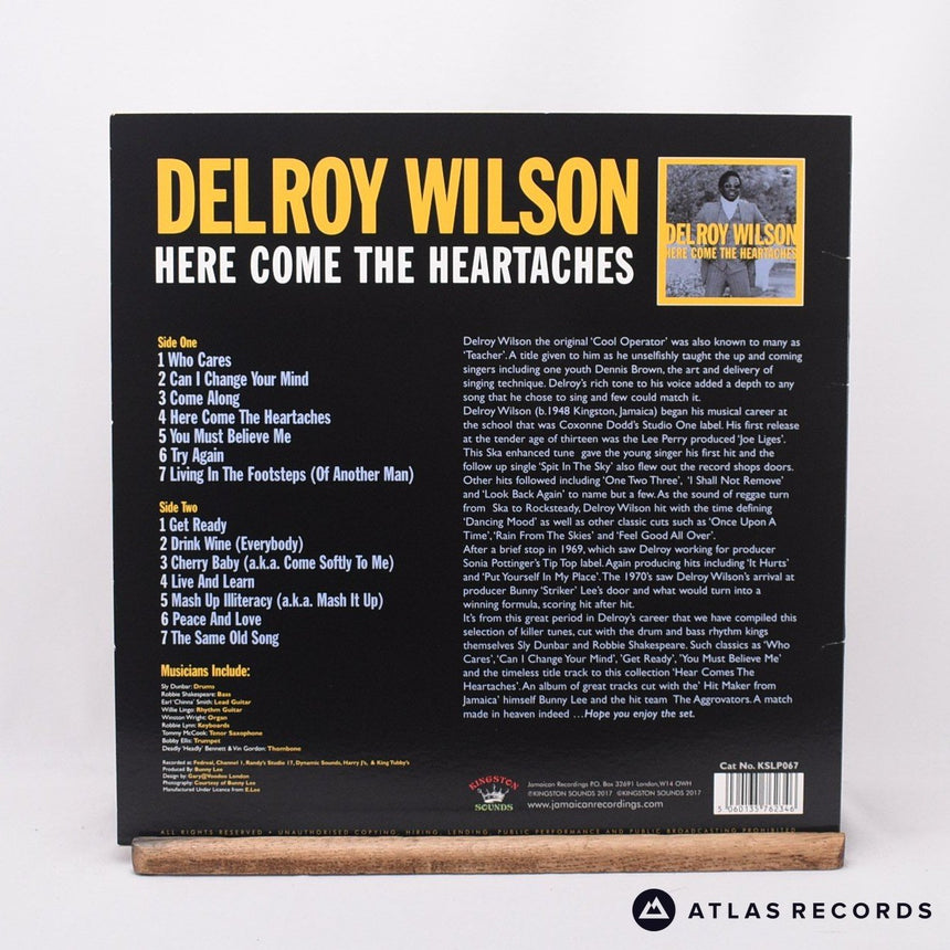 Delroy Wilson - Here Come The Heartaches - LP Vinyl Record - EX/EX