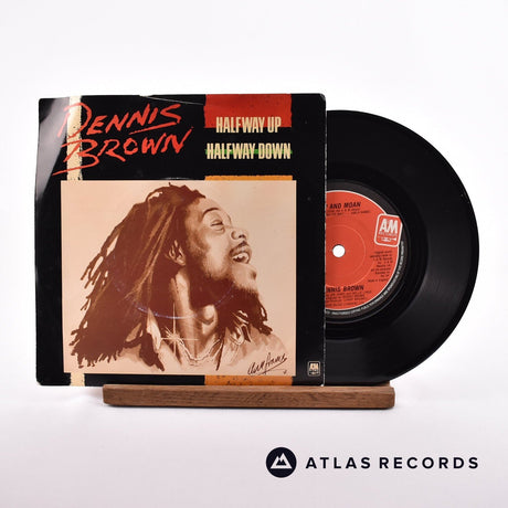 Dennis Brown Halfway Up Halfway Down 7" Vinyl Record - Front Cover & Record