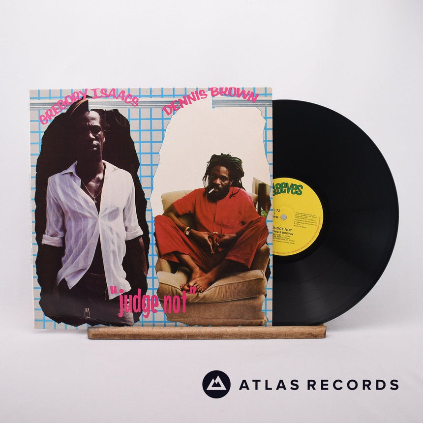 Dennis Brown Judge Not LP Vinyl Record - Front Cover & Record