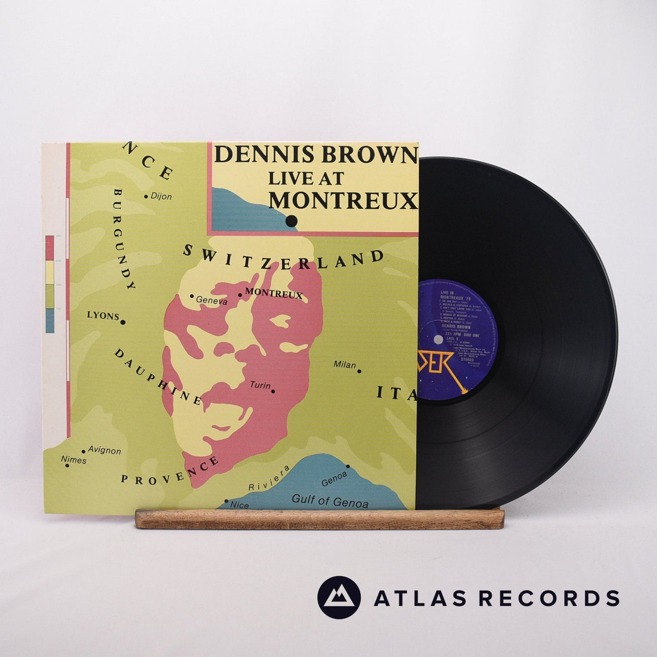 Dennis Brown Live At Montreux LP Vinyl Record - Front Cover & Record