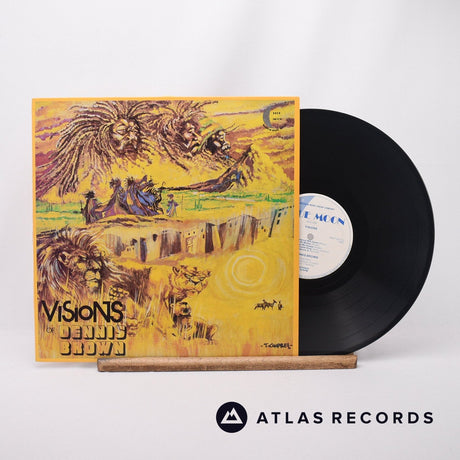Dennis Brown Visions Of Dennis Brown LP Vinyl Record - Front Cover & Record