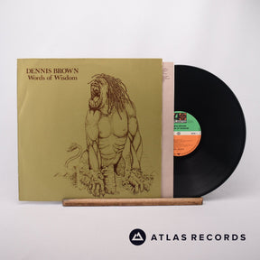 Dennis Brown Words Of Wisdom LP Vinyl Record - Front Cover & Record