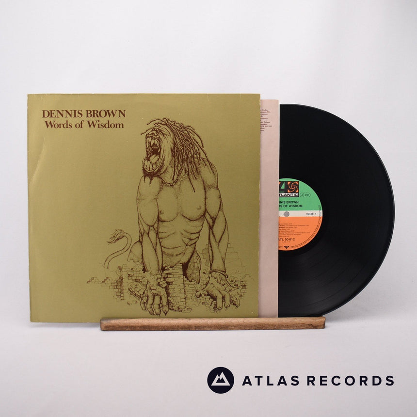 Dennis Brown Words Of Wisdom LP Vinyl Record - Front Cover & Record