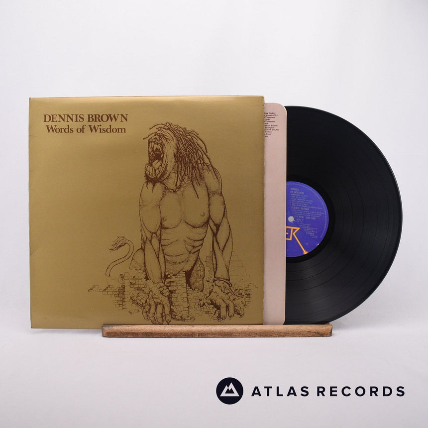 Dennis Brown Words Of Wisdom LP Vinyl Record - Front Cover & Record
