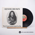 Dennis Brown Your Love Gotta Hold On Me 12" Vinyl Record - Front Cover & Record