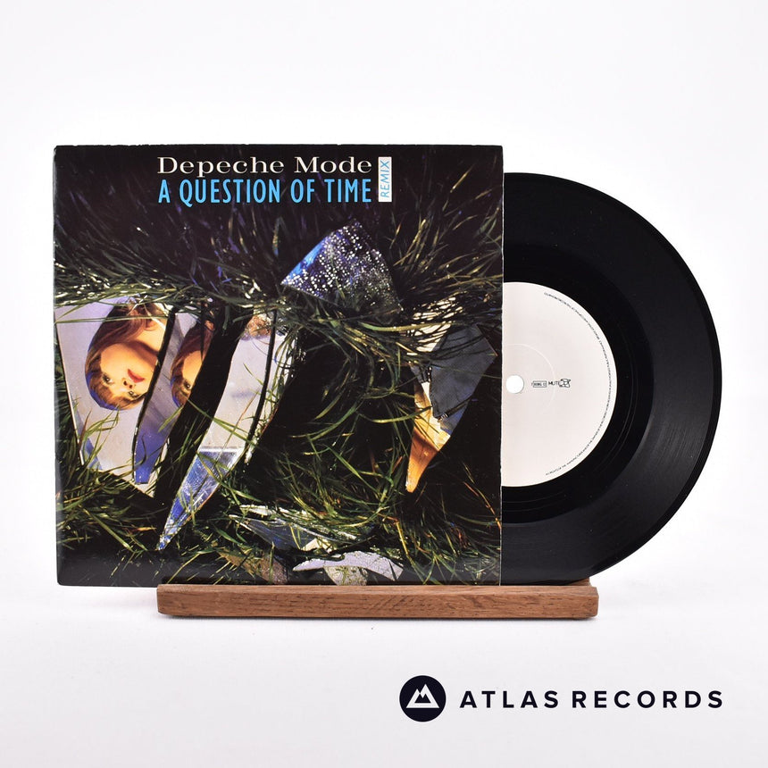 Depeche Mode A Question Of Time 7" Vinyl Record - Front Cover & Record