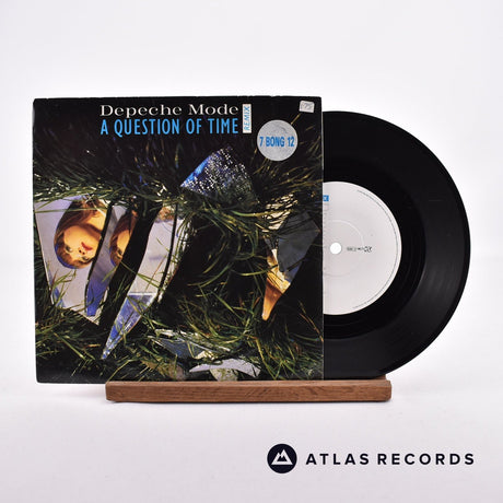 Depeche Mode A Question Of Time 7" Vinyl Record - Front Cover & Record