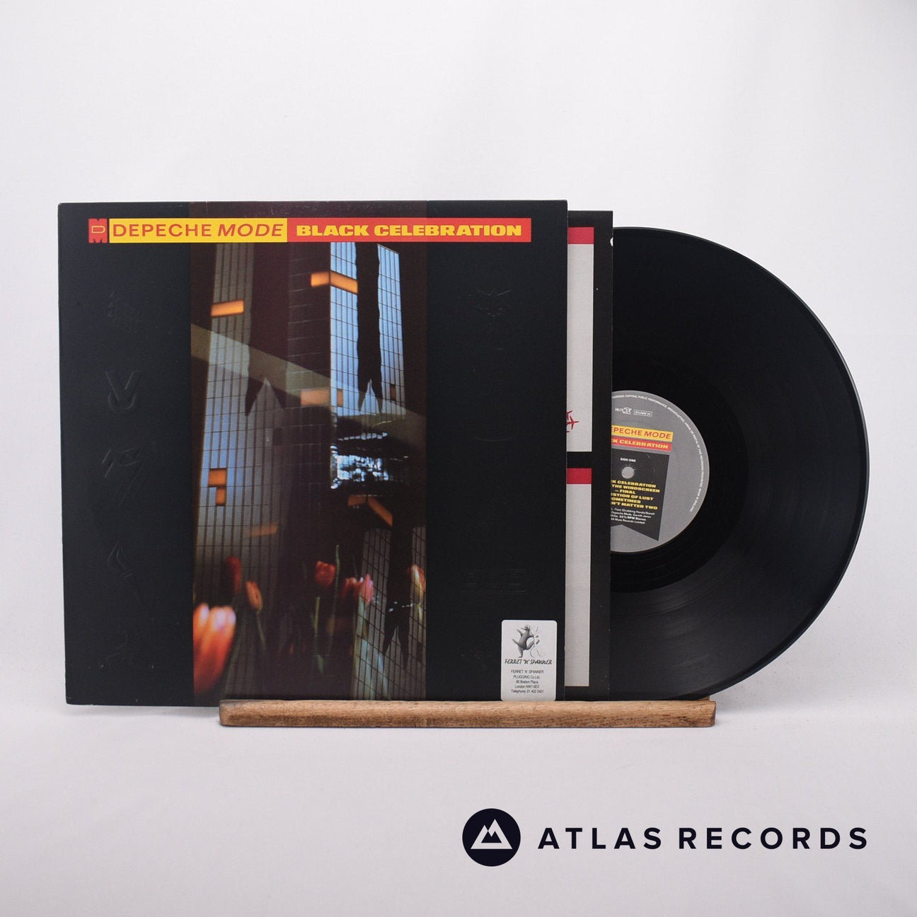 Depeche Mode Black Celebration LP Vinyl Record - Front Cover & Record