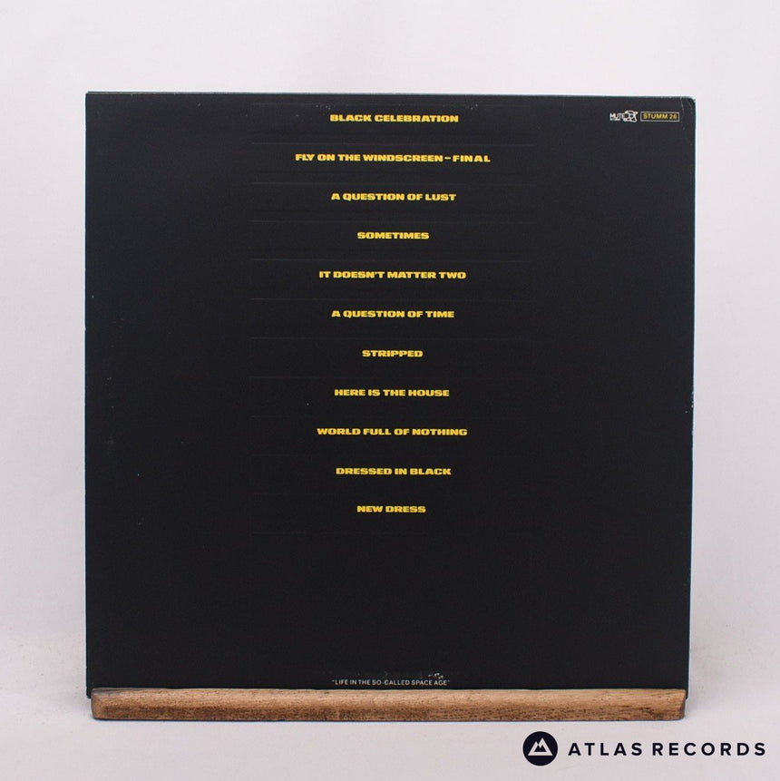 Depeche Mode - Black Celebration - Embossed Sleeve LP Vinyl Record - VG+/EX