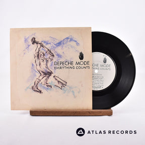 Depeche Mode Everything Counts 7" Vinyl Record - Front Cover & Record