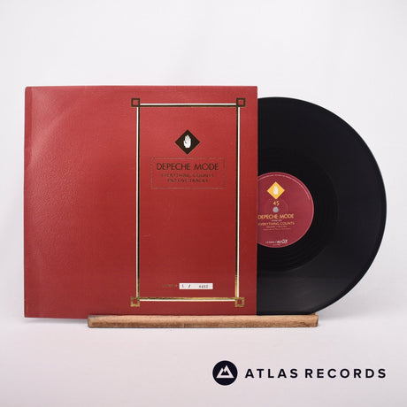 Depeche Mode Everything Counts And Live Tracks 12" Vinyl Record - Front Cover & Record