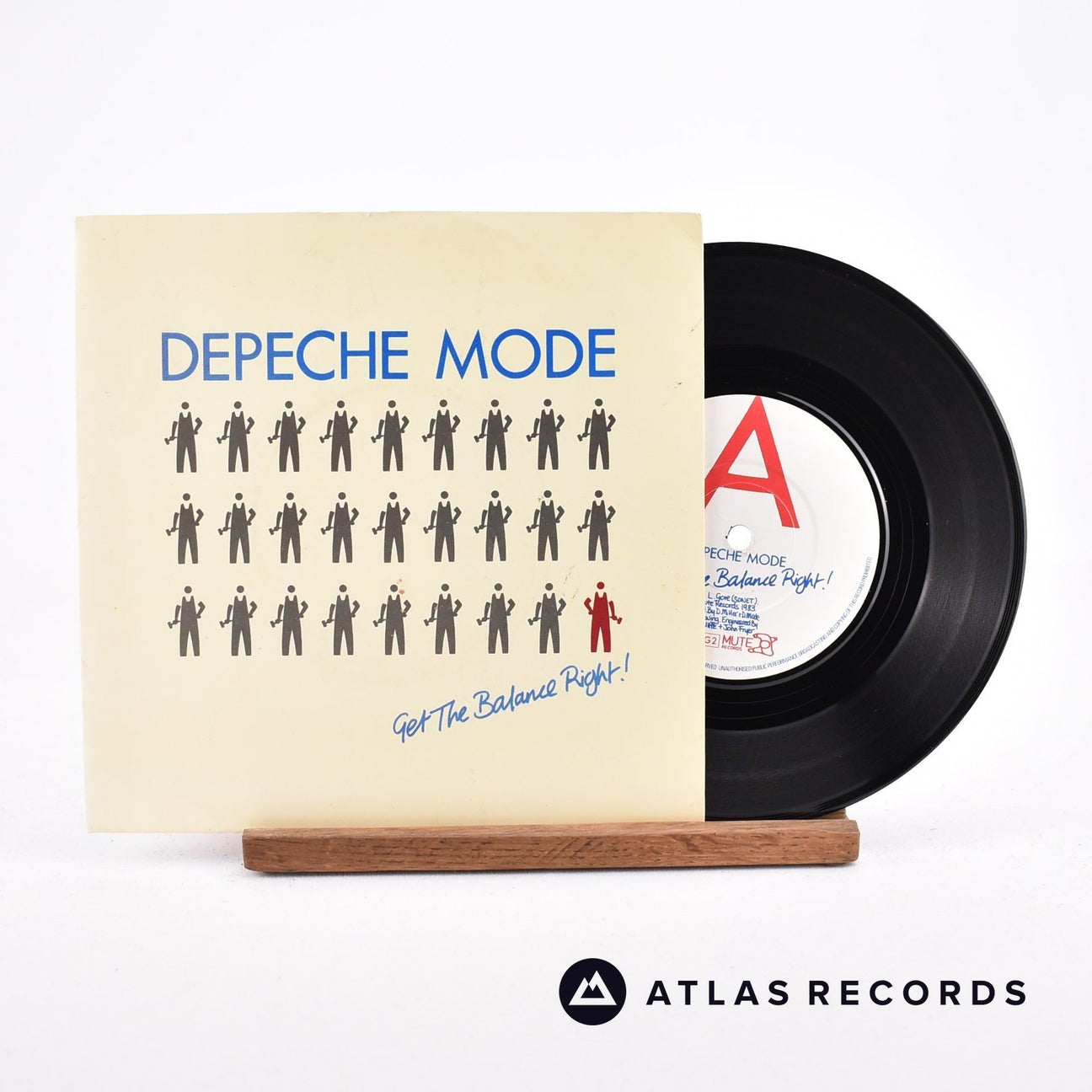 Depeche Mode Get The Balance Right! 7" Vinyl Record - Front Cover & Record