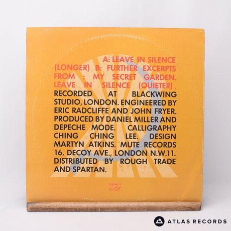 Depeche Mode - Leave In Silence - Textured Sleeve 12" Vinyl Record - VG+/VG+