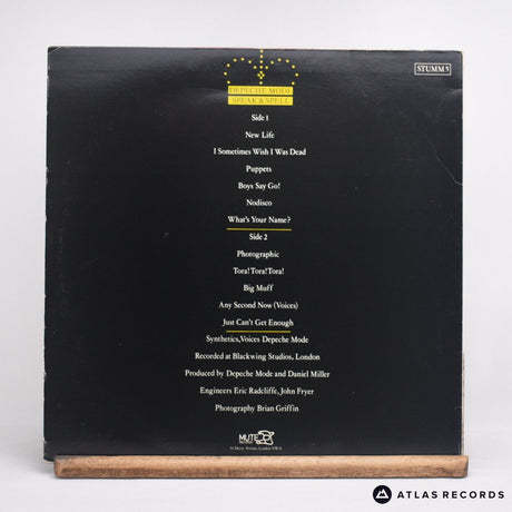 Depeche Mode - Speak & Spell - A/2 B2 LP Vinyl Record - VG+/EX