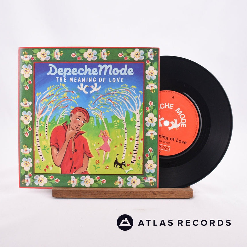 Depeche Mode The Meaning Of Love 7" Vinyl Record - Front Cover & Record