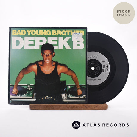 Derek B Bad Young Brother 7" Vinyl Record - Sleeve & Record Side-By-Side