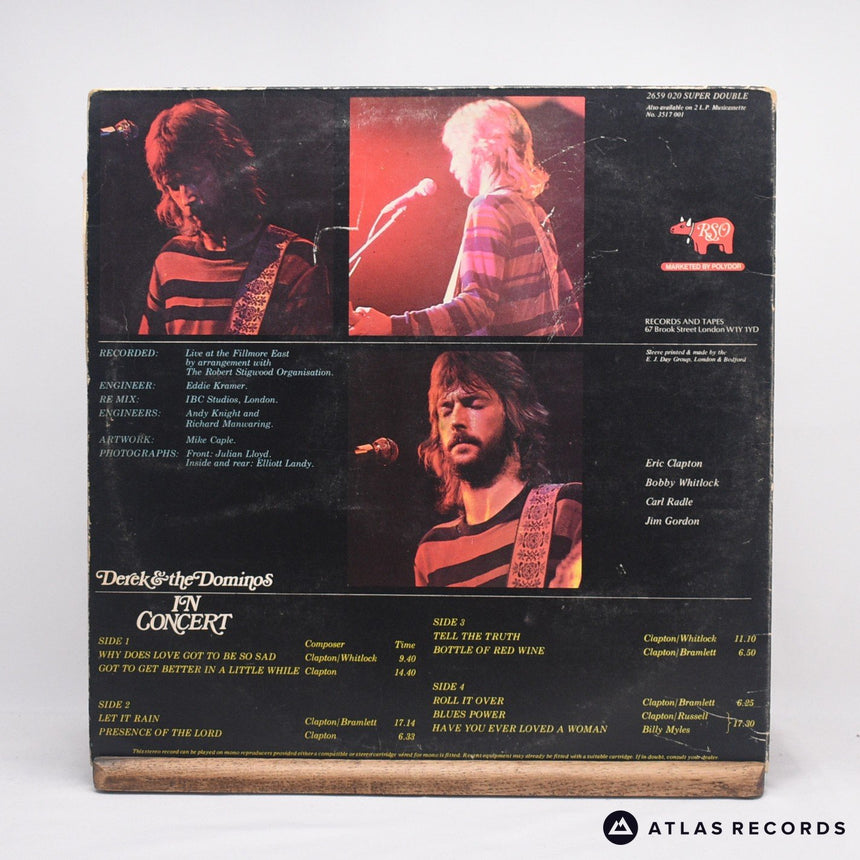Derek & The Dominos - In Concert - Gatefold Double LP Vinyl Record - VG/EX