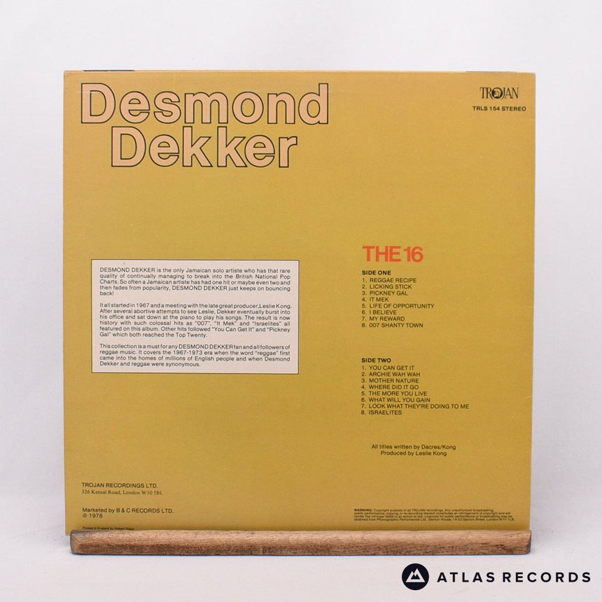 Desmond Dekker & The Aces - Dekker's Sweet Sixteen Hits - LP Vinyl Record