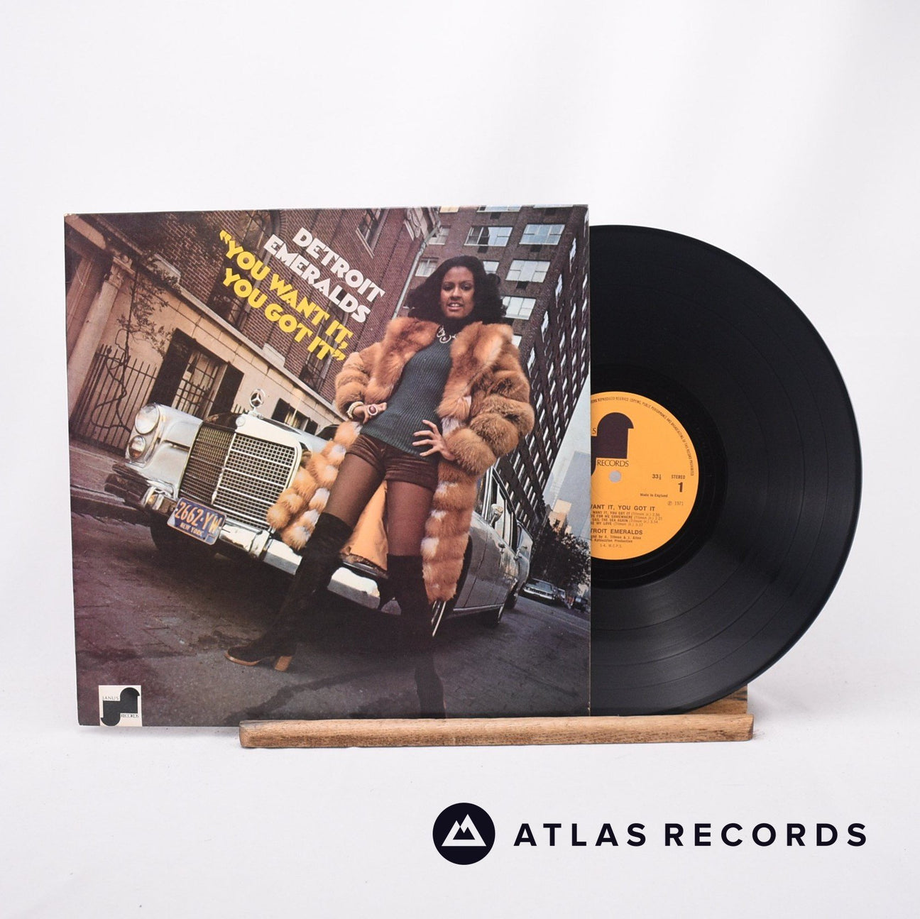 Detroit Emeralds You Want It, You Got It LP Vinyl Record - Front Cover & Record
