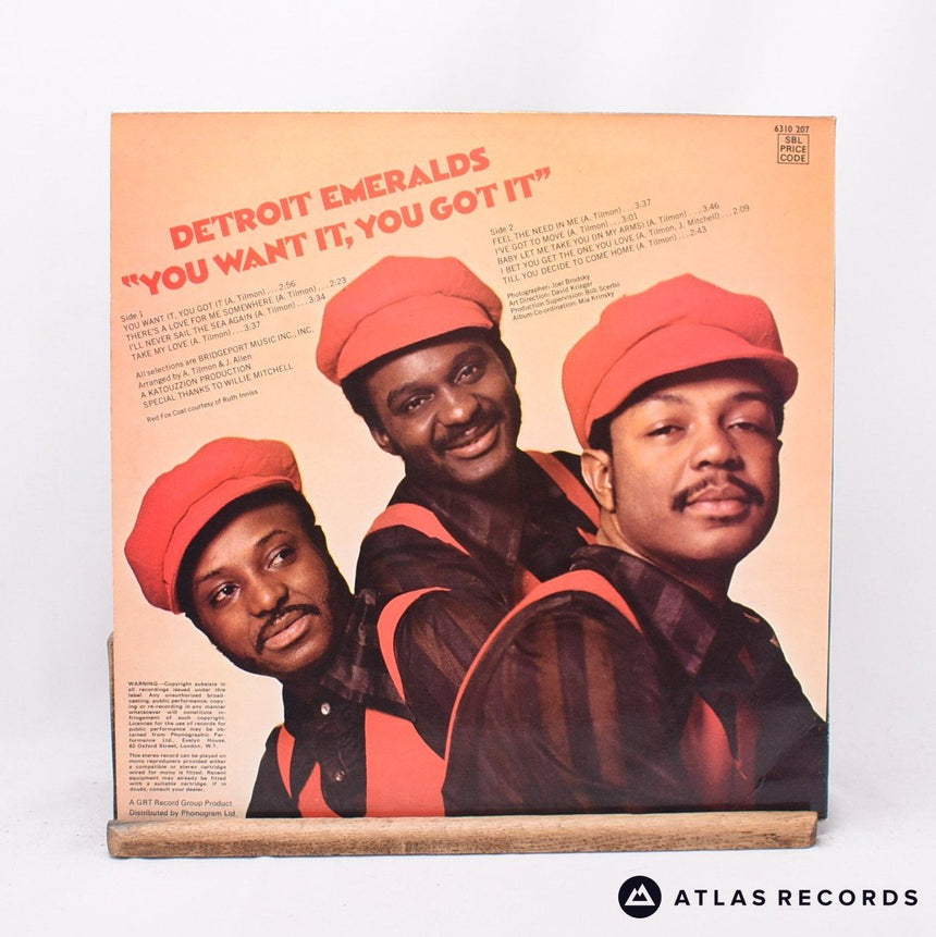 Detroit Emeralds - You Want It, You Got It - LP Vinyl Record - EX/EX