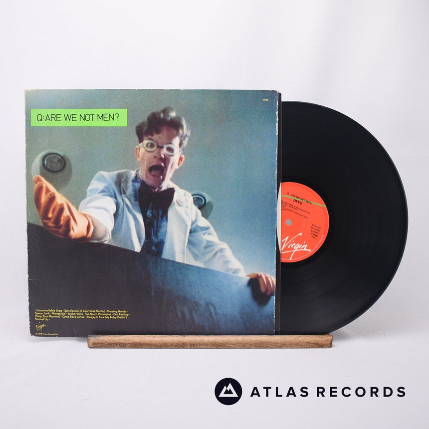 Devo Q: Are We Not Men? A: We Are Devo! LP Vinyl Record - Front Cover & Record
