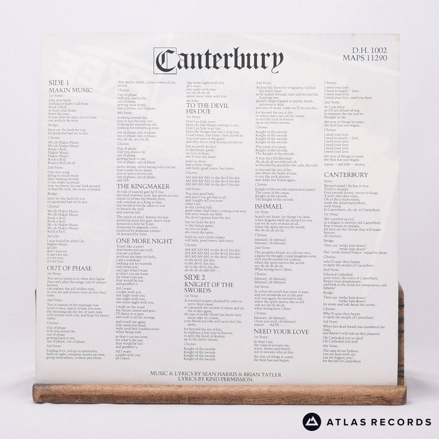 Diamond Head - Canterbury - Lyric Sheet LP Vinyl Record - VG+/VG+