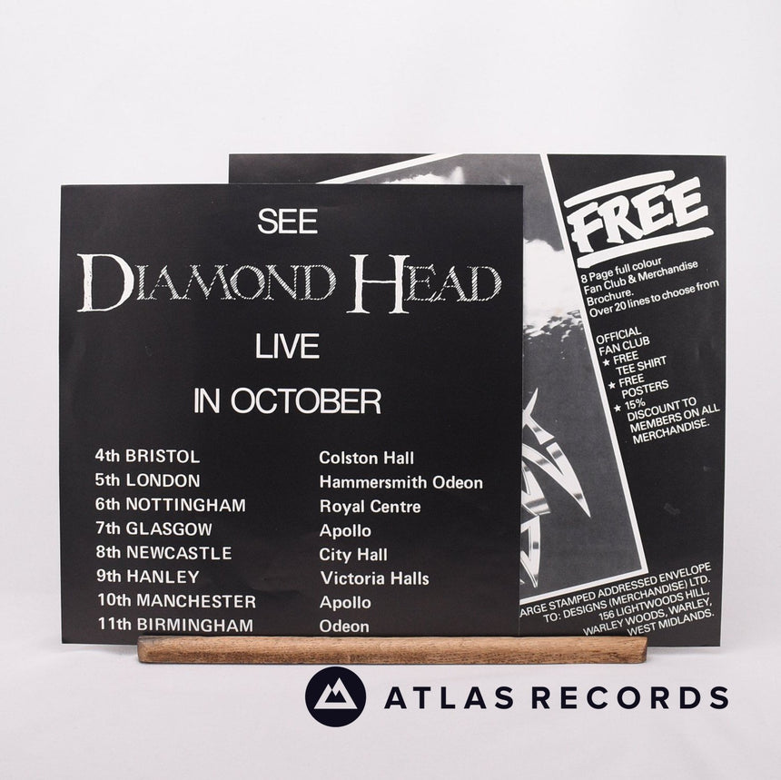 Diamond Head - Canterbury - Lyric Sheet Insert A2 B1 LP Vinyl Record - EX/EX