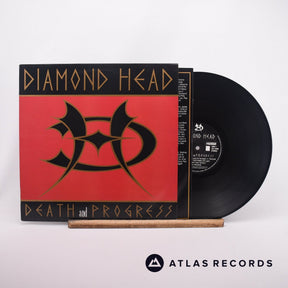 Diamond Head Death And Progress LP Vinyl Record - Front Cover & Record