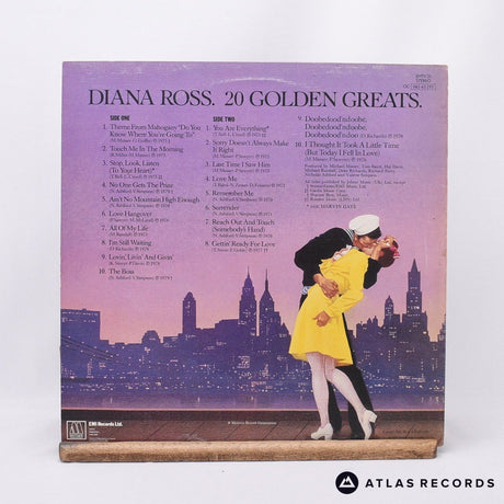 Diana Ross - 20 Golden Greats - Textured Sleeve LP Vinyl Record - VG+/VG+