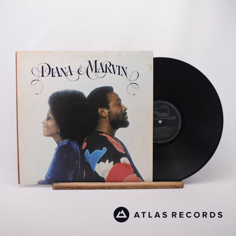 Diana Ross Diana & Marvin LP Vinyl Record - Front Cover & Record
