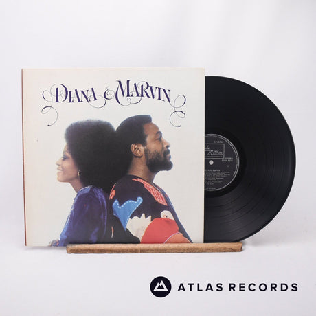 Diana Ross Diana & Marvin LP Vinyl Record - Front Cover & Record