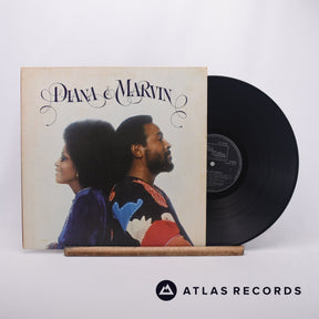 Diana Ross Diana & Marvin LP Vinyl Record - Front Cover & Record